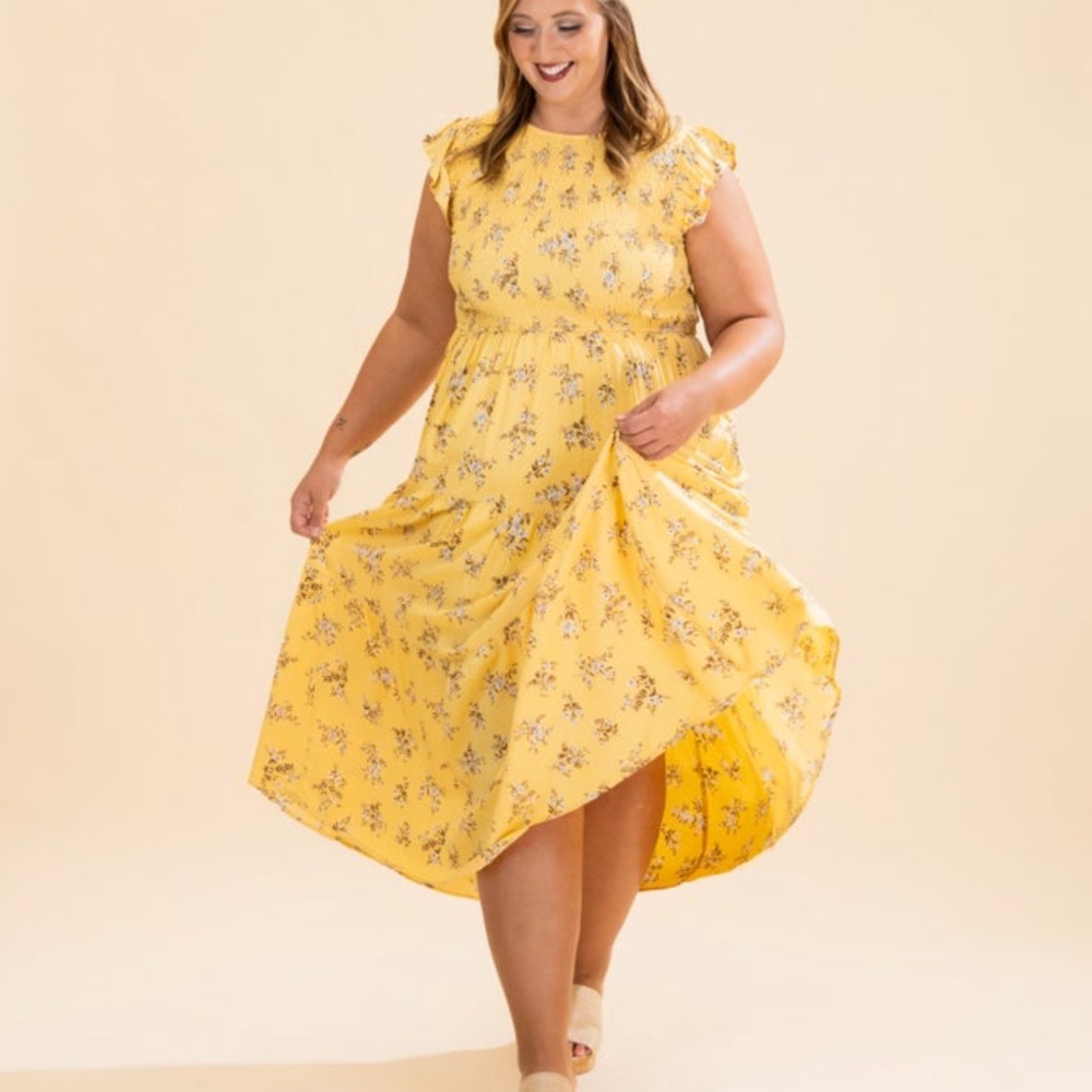 NEW Floral Smocked Dress